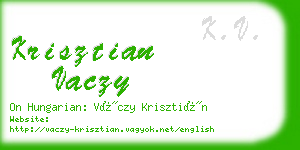 krisztian vaczy business card